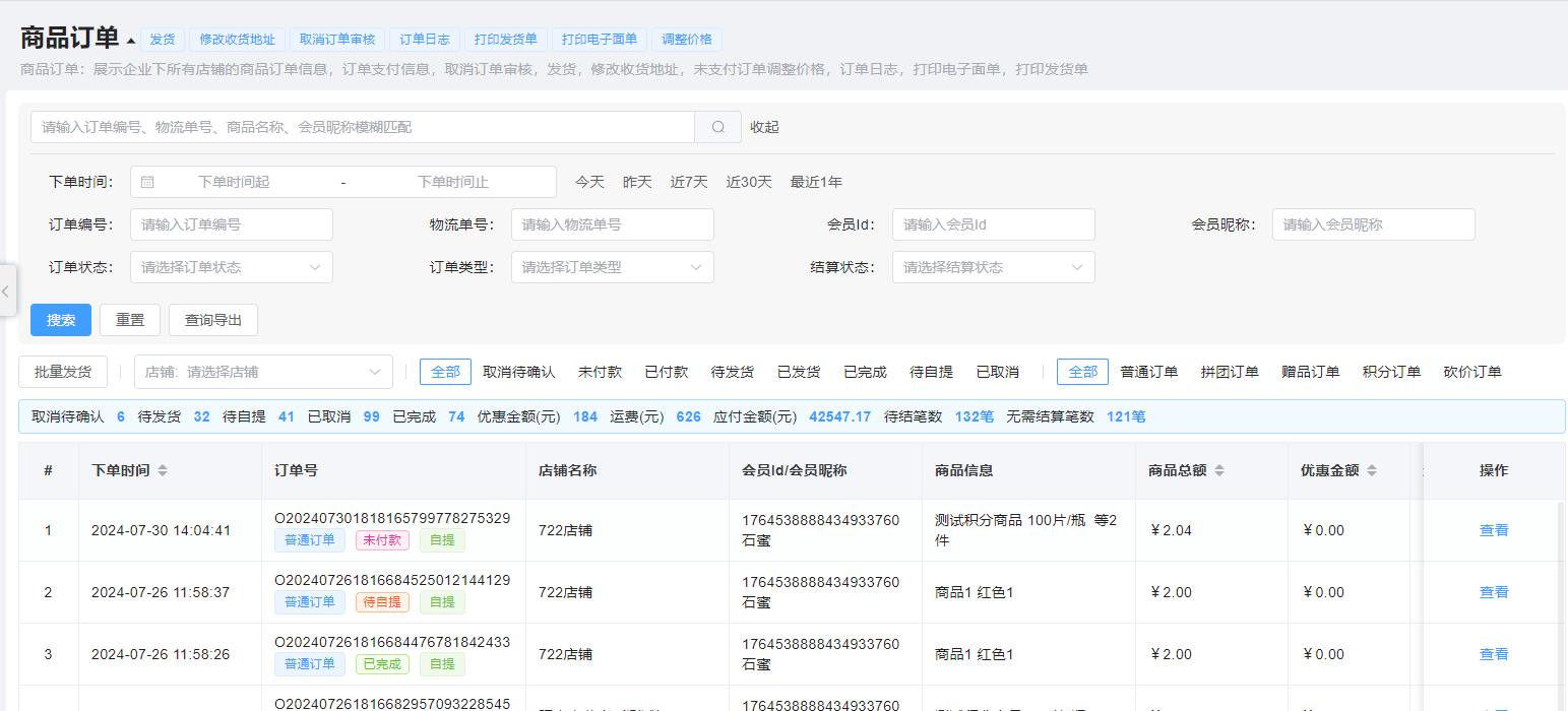 商品管理图片!